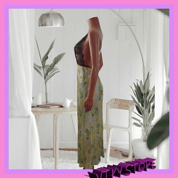 NWT {Victoria's Secret} Island Chic: {Victoria's Secret} Lace Slip Dress, Size M - Picture 4 of 8